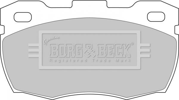 BORG & BECK Комплект тормозных колодок, дисковый тормоз BBP1571